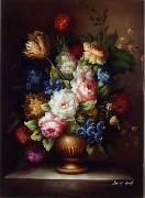 Floral, beautiful classical still life of flowers.051